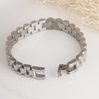 Bold & Classic Silver Link Men's Bracelet