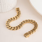 Classic Cuban Link Gold Men's Bracelet