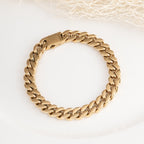 Classic Cuban Link Gold Men's Bracelet