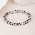 Classic Cuban Link Silver Men's Bracelet