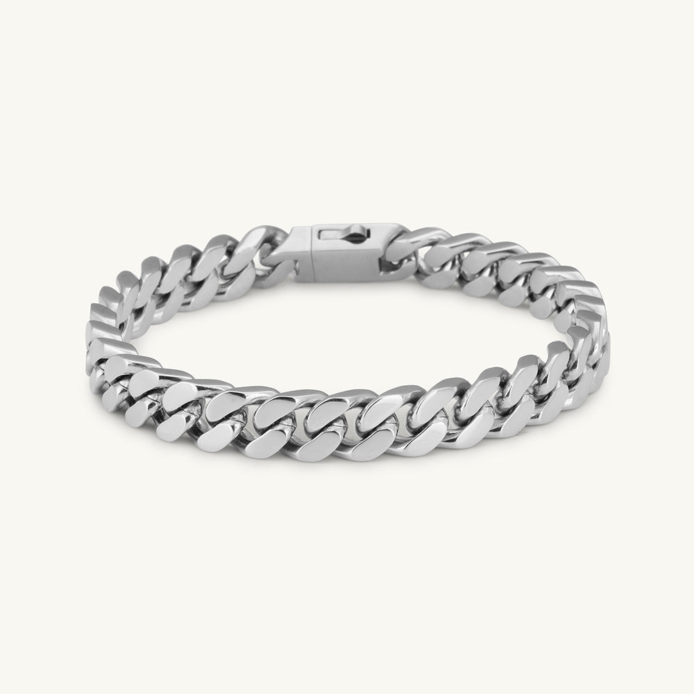 Classic Cuban Link Silver Men's Bracelet