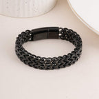 Classic Cuban Link Black Men's Bracelet