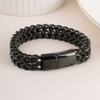 Classic Cuban Link Black Men's Bracelet