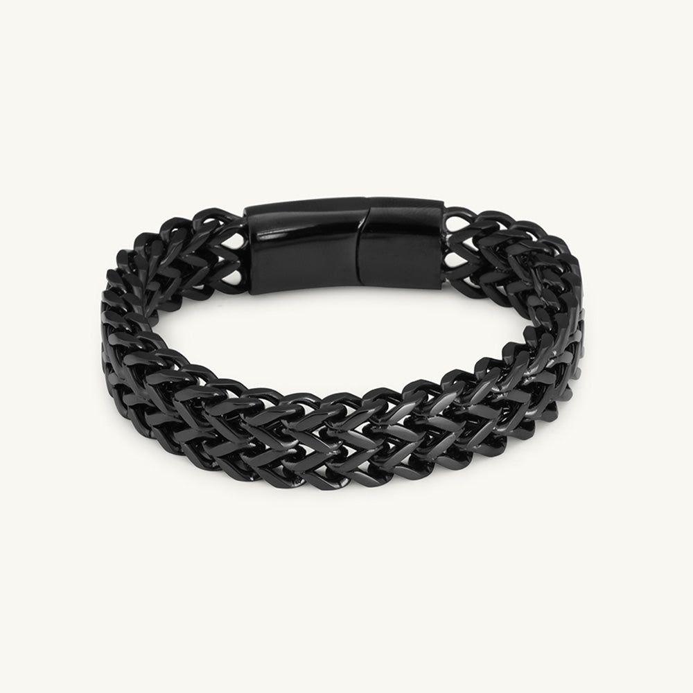 Classic Cuban Link Black Men's Bracelet