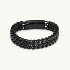 Classic Cuban Link Black Men's Bracelet