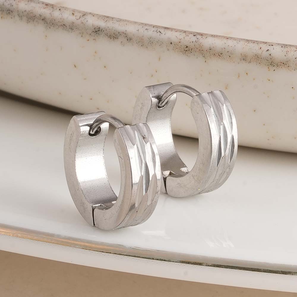 Classic Polished Men's Earrings