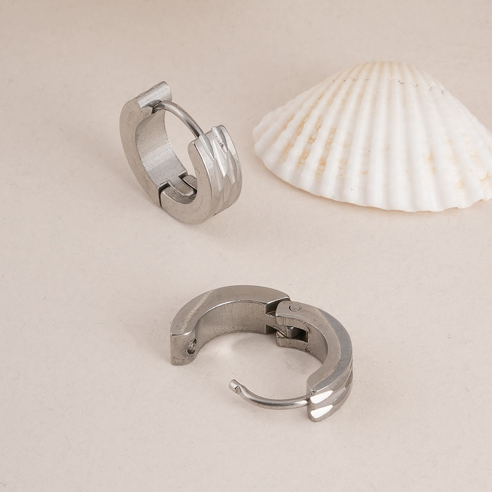 Classic Polished Men's Earrings