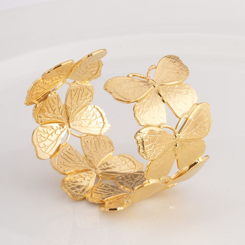 Butterfly Gold Cuff Bracelet