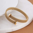 Beaded Flat Mesh Bracelet
