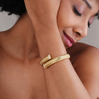 Beaded Flat Mesh Bracelet