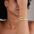 Beaded Flat Mesh Bracelet