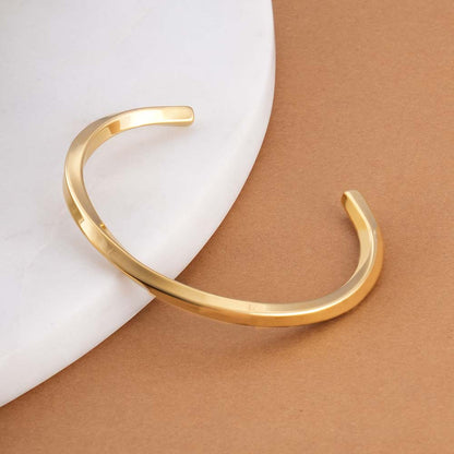 Graceful Curve Cuff Bracelet