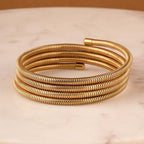 Detailed Gold Bracelet