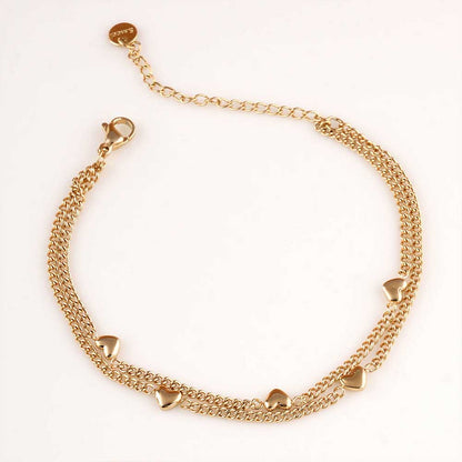 Lustrous Love Gold Bracelet