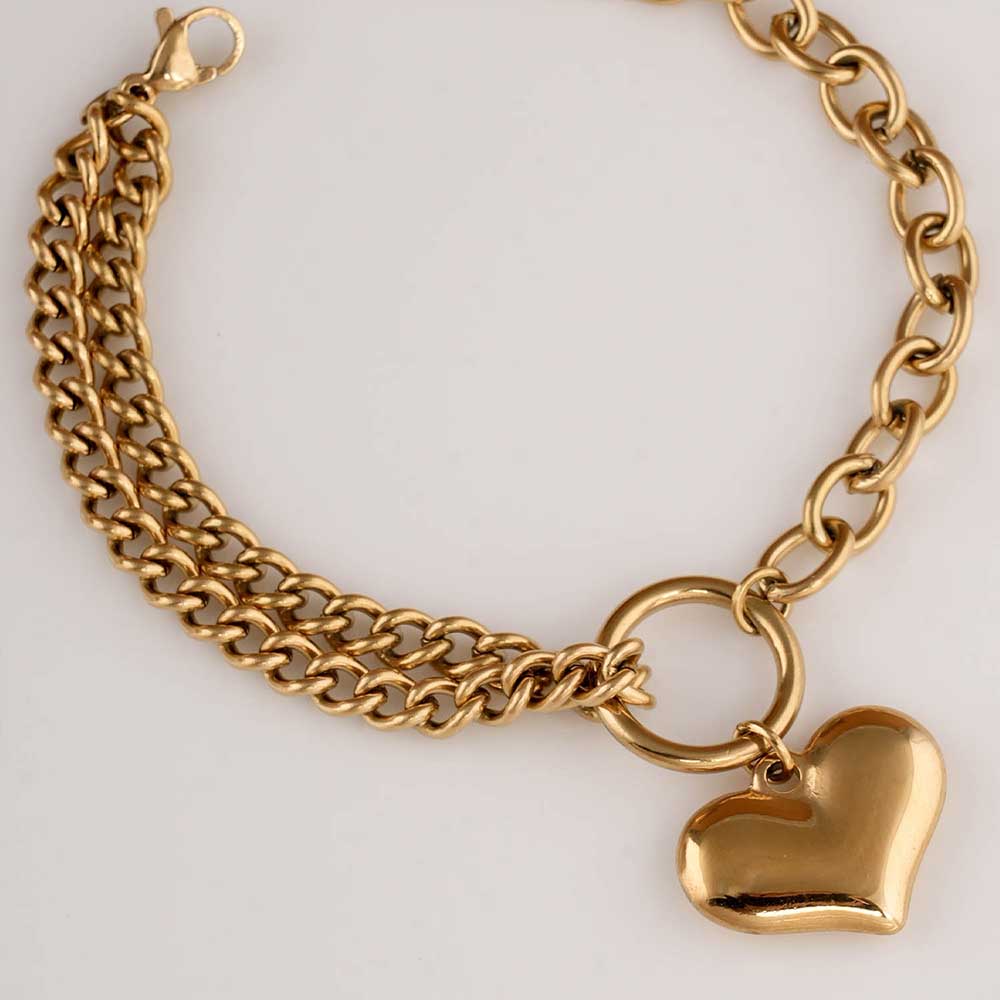 Bold Heart Bracelet