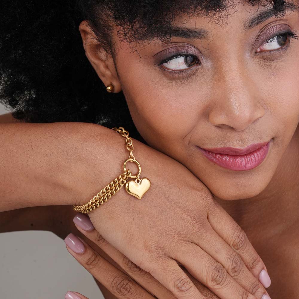 Bold Heart Bracelet