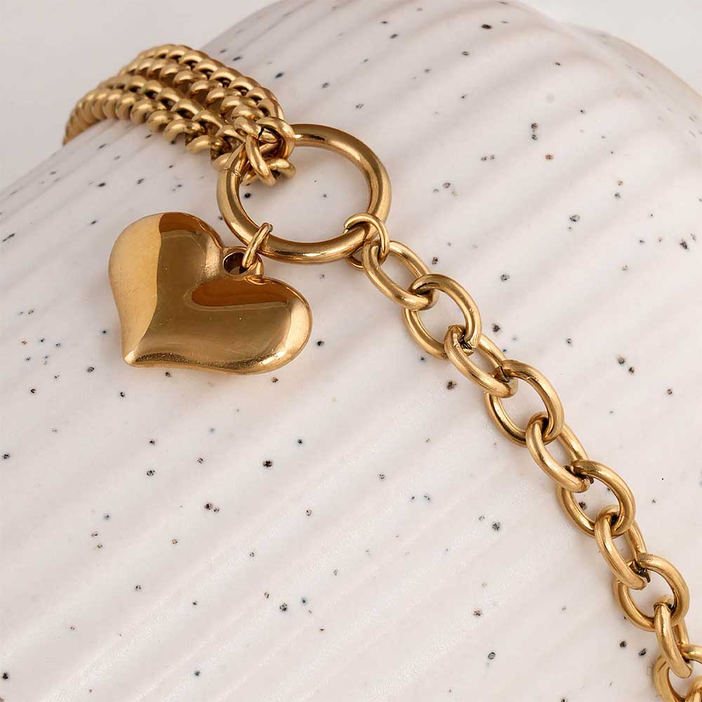 Bold Heart Bracelet