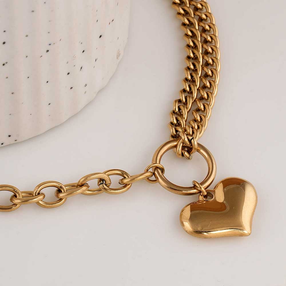 Bold Heart Bracelet
