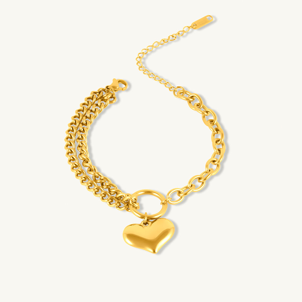 Bold Heart Bracelet