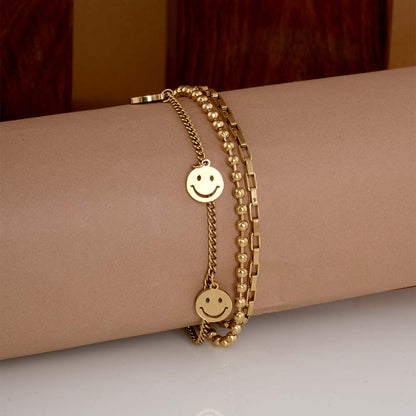 Golden Gleam Charm Bracelet