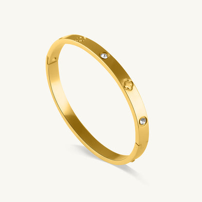 Golden Love Bangle Bracelet