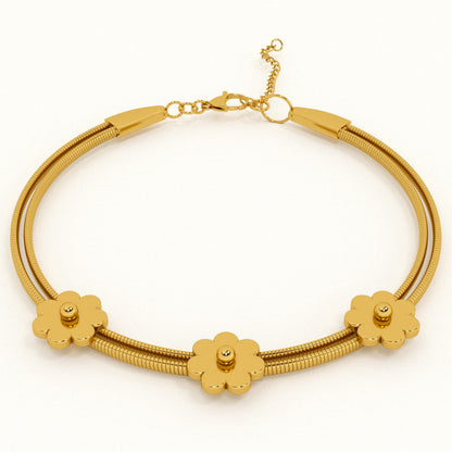 Golden Blossom Strand Bracelet