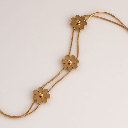 Golden Blossom Strand Bracelet