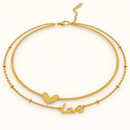 Heartfelt "Love" Strand Bracelet