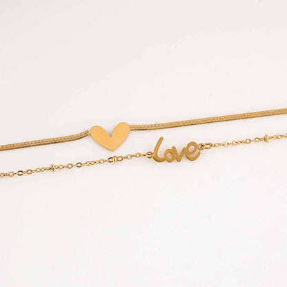 Heartfelt "Love" Strand Bracelet