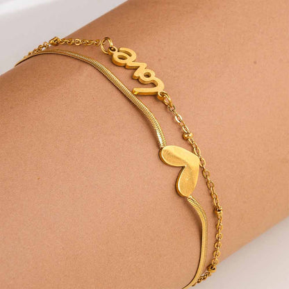 Heartfelt "Love" Strand Bracelet