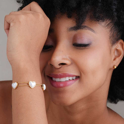 Pearl Essence Heart Bracelet