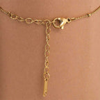 Crystal Point Heart Chain Bracelet