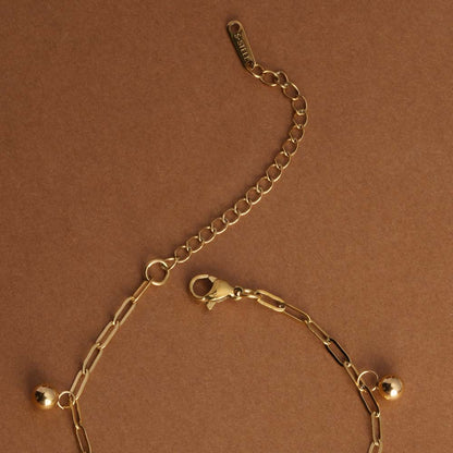 Openwork Heart Charm Bracelet