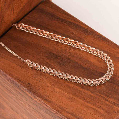 Patterned Weave Chain Bracelet