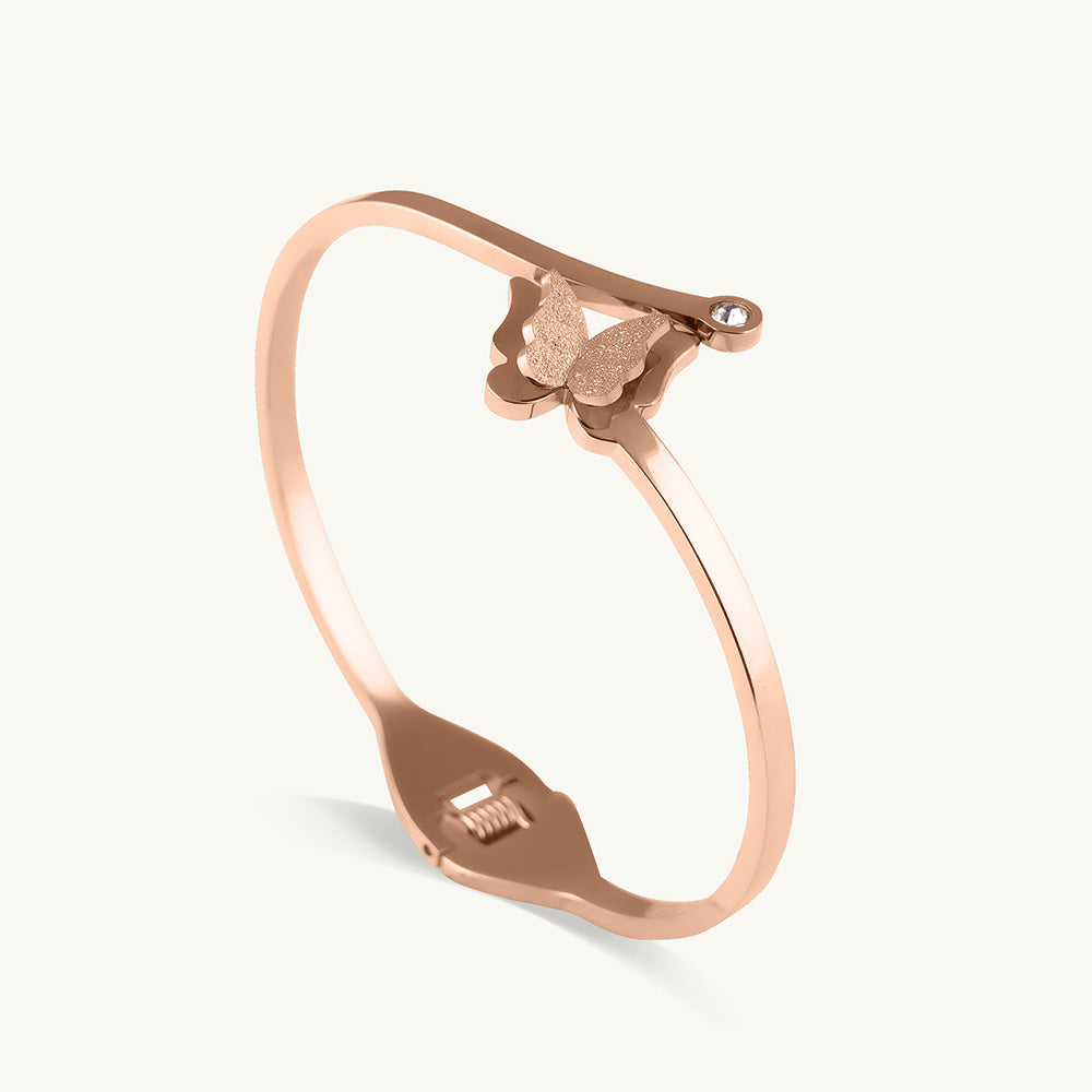 Butterfly Radiance Rose Gold Bracelet