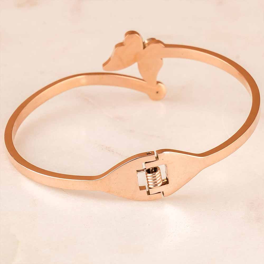 Butterfly Radiance Rose Gold Bracelet