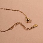 Crystal Safety Pin Chain Bracelet