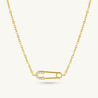 Cute Safety Pin Necklace