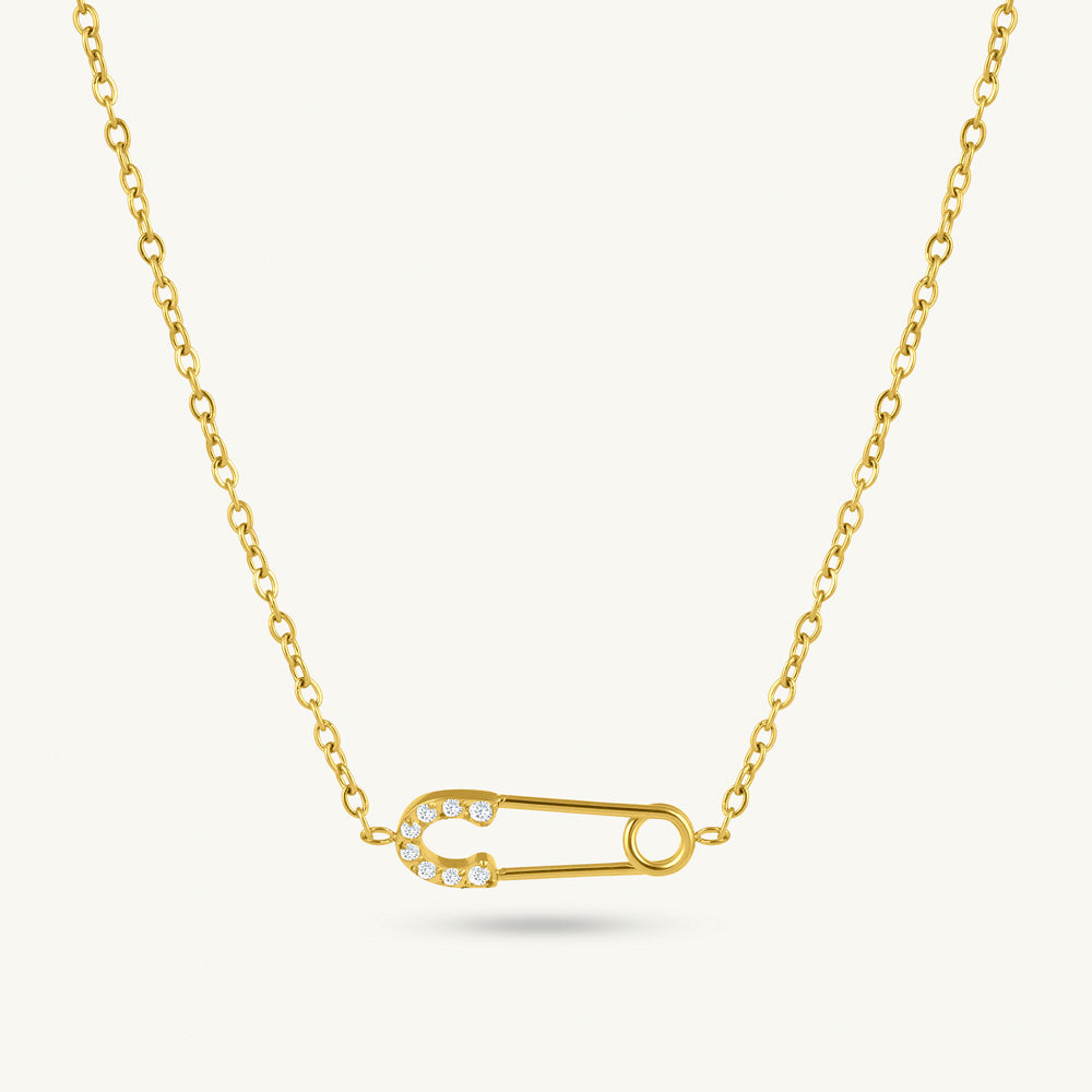 Cute Safety Pin Necklace