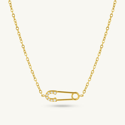 Cute Safety Pin Necklace