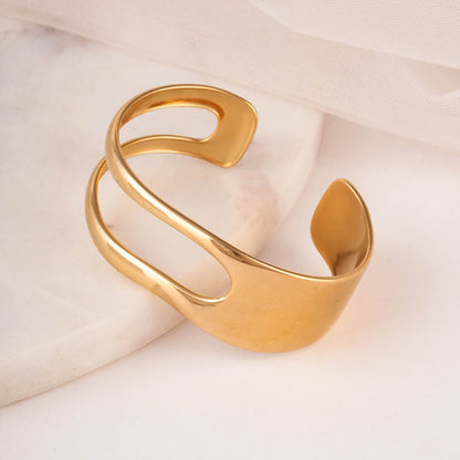 Statement Metal Cuff Bracelet