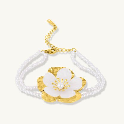 Bloom Pearl Chain Bracelet