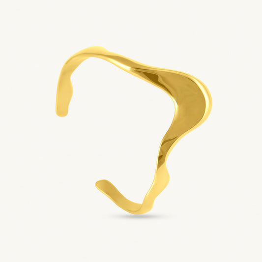 Wavy Edge Cuff Bracelet