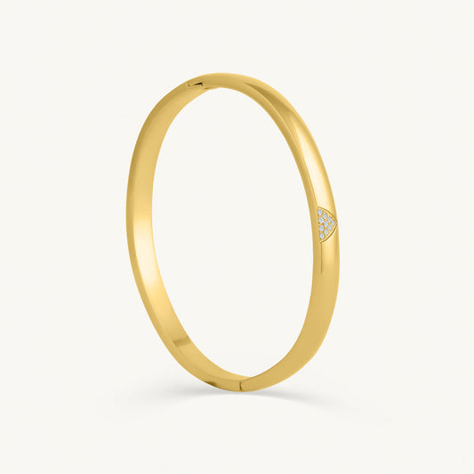 Shiny Tiny Stone Bangle Bracelet