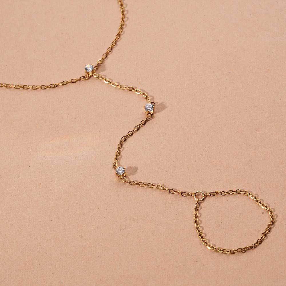 Delicate Chain Hand Harness Bracelet