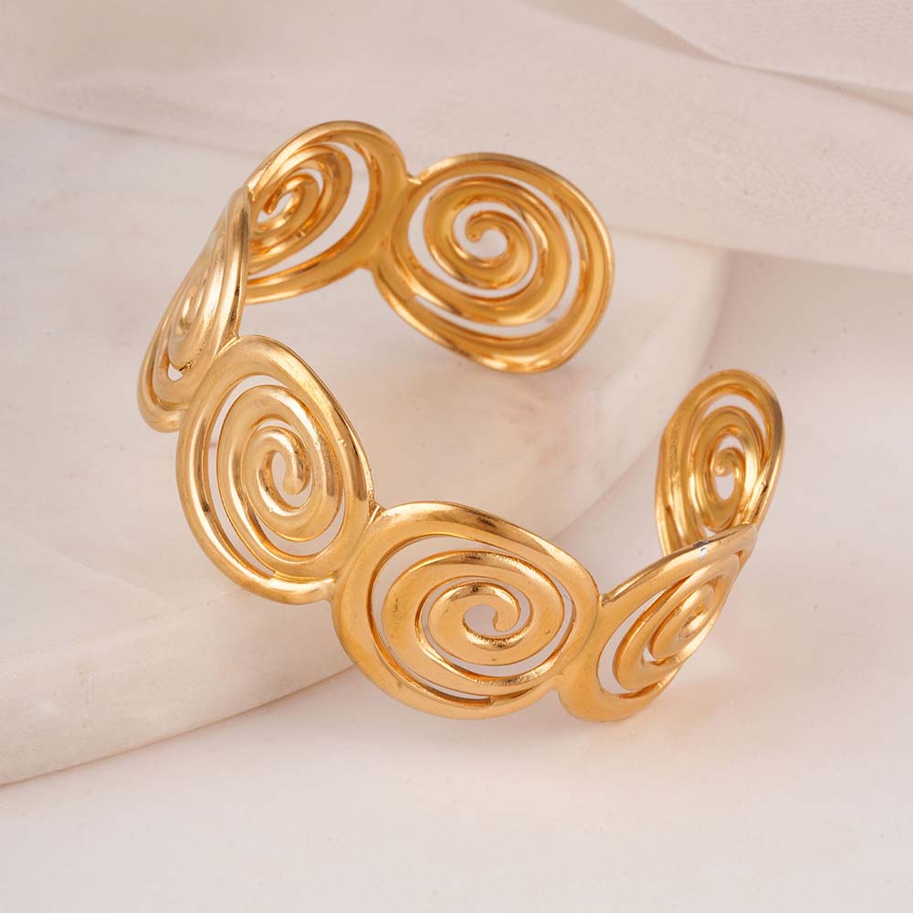 Chunky Swirl Cuff Bracelet