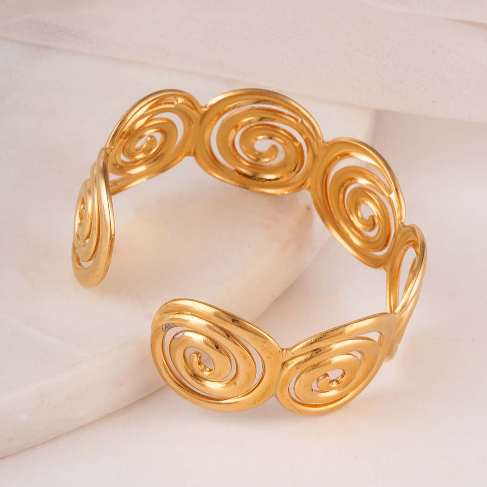Chunky Swirl Cuff Bracelet