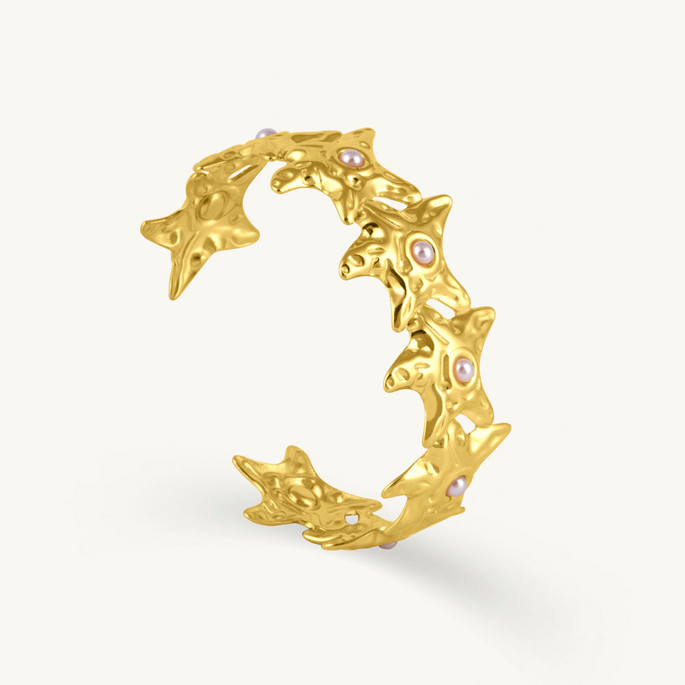 Cosmic Edge Cuff Bracelet