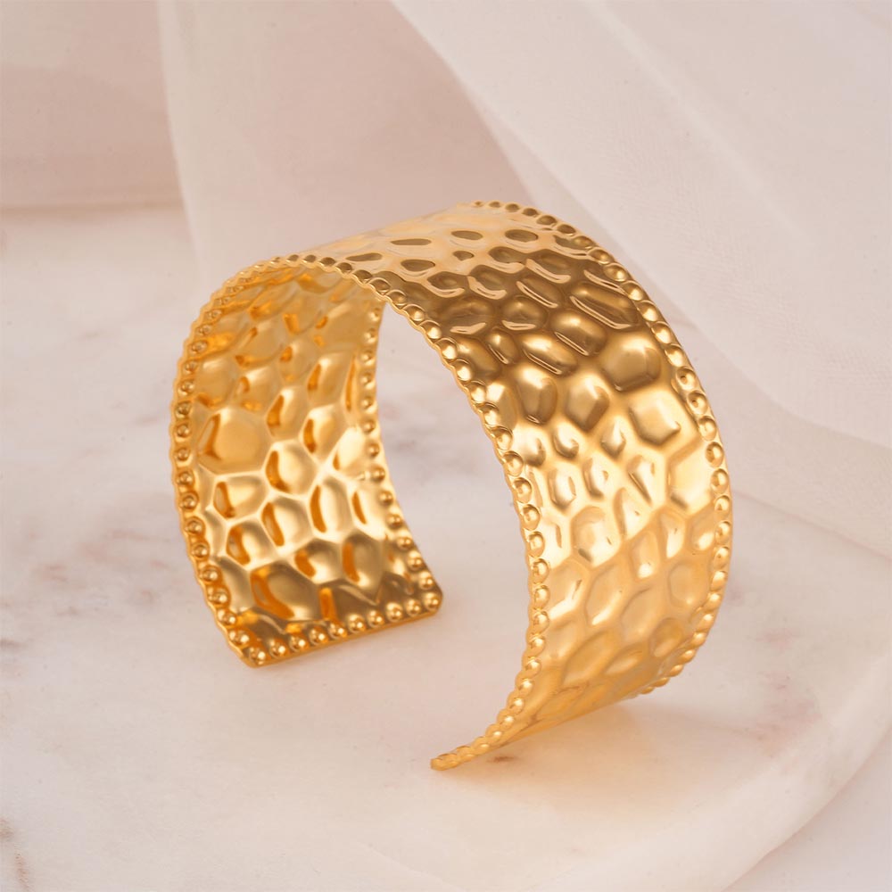 Chunky Textured Cuff Bracelet