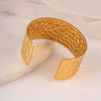 Chunky Textured Cuff Bracelet